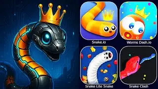 Snake io,Snake Clash,Worms Dash io,Snake Lite Snake Game