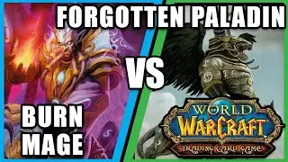 Burn Mage vs Forgotten Paladin - 2022 May League Round 1 - WoW TCG Classic Gameplay