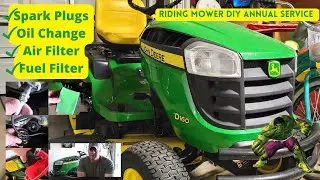 John Deere D160 Riding Mower DIY Annual Service for Beginners | On a budget | TIPS & TRICKS