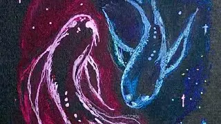 The two fish Ying yang- TV girl trend #artistpassion #tvtrends #art #easy #forbeginners