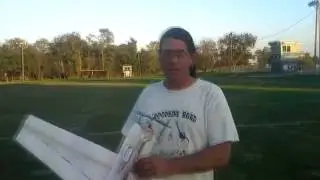 Rcdads foamy  plane made from packing material