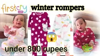First Cry Winter Rompers And Onesies 😍 || Try on Haul || Carter's 1 piece haul || #Firstcry