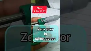 zero error in screw gauge | zero error in micrometer screw gauge 0.001mm | Insize Micrometer #shorts