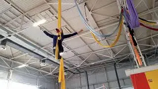 Aerial silks ܟ баланс в шпагате, ep.9 | my aerial diary. воздушные полотна