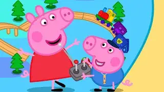 Peppa Pig and George Play Trains! 🚂 | Peppa Pig Tales | Full Episodes | Cartoons | 30 Mins