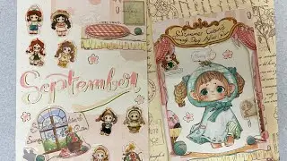 ✨ Reuse Blind Box to Make September Bullet Journal ✨| ✨ Bullet Journal th&aacute;ng 9 bằng hộp Blindbox cũ