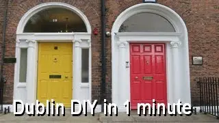 Dublin DIY in 1 minute - Fitzwilliam Square. Match your front door to a Georgian masterpiece