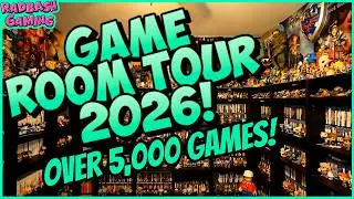 HUGE Game Room Tour 2026! - RadBashGaming