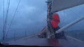 45 knots wind  in  Atlantic