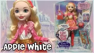 EVER AFTER HIGH EPIC WINTER APPLE WHITE DOLL REVIEW - NEW EAH DOLL!