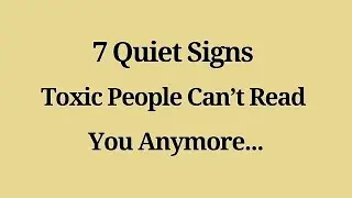 7 Silent Signs Toxic People Can&rsquo;t Control You Anymore 😌🧠 | Emotional Intelligence Psychology