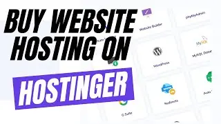 How to BUY Website HOSTING on HOSTINGER