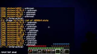 PlotSquared interactive plot listing