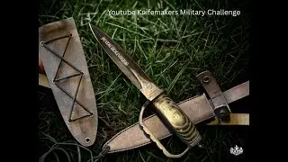 Making a D-Guard Knife #bladesmithing #knifemaker #bladesmith #laseretching #parkerizing #knife