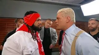 Jacob Fatu and Cody Rhodes Full Backstage SEGMENT | WWE SmackDown Highlights Today