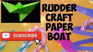 #Rudder craft paper boat #kate wali paper boat#craft paper boat origami#very easy craft paper boat ⛵