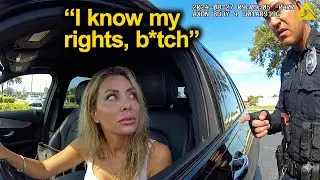 Entitled Woman Thinks Traffic Laws Don't Apply To Her