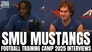 Kevin Jennings & SMU Mustangs Players Discuss SMU Football 2025 Season, Start of Training Camp