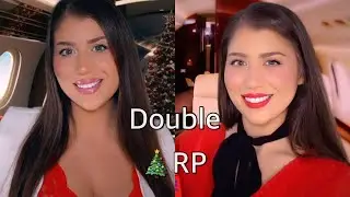 ASMR | Double Festive Flight Attendant (Christmas Roleplay Italian Accent)