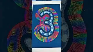 Wait until the end &ndash; you&rsquo;ll see a miracle in the shape of a 3 #spirographshr #satisfying #asmr #art