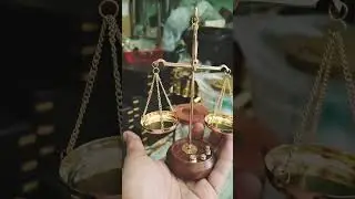 Antique Weighing Scale with Small Weights Old Weight Machine