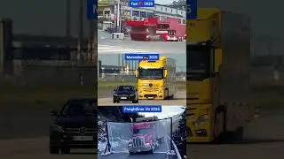 FAW vs Mercedes Truck vs Freightliner: Smart Braking Works?