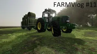 FARMVlog #11 - SVÁŽENÍ KULATÝCH BALÍKU ANEB DNESKA DEN NA P*ČU