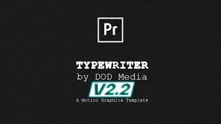 TYPEWRITER 2.2 Type on text in Premiere Pro? Use THIS template!