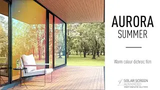 Opt for a shimmering colourful window with the Aurora Summer film