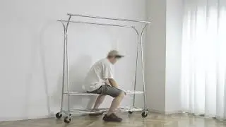 Raybee 650 LBS Heavy Duty Rolling Clothes Rack with Shelves Perfect for Organize Your Closet!