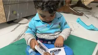 ঋক আপেল থেকে জেবরা সব দেখালো 😍 ওদের জন্য নতুন বই 📚#TwinBabies #KidsLearning #DailyVlog #MomVlog