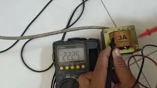 Tes Tegangan Keluaran Trafo 3A