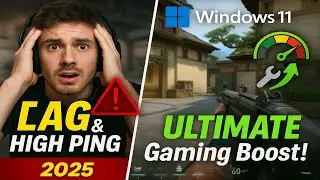 Fix LAG & HIGH PING in Windows 11 | ULTIMATE Gaming Boost! | 2025