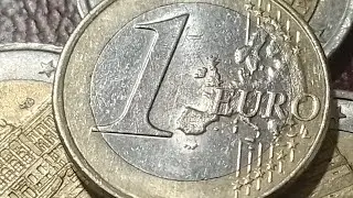 1 EURO 2017 PORTUGAL РИВЕРС КАРТА ЕВРОПЫ АВЕРС КОРОЛЕВСКАЯ ПЕЧАТЬ ПОРТУГАЛИИ