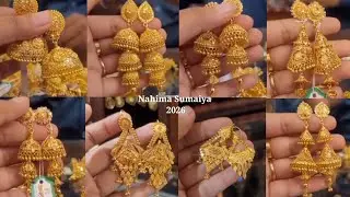 Gold earrings designs, jhumka Ka design, jhumka design, jhumka design gold, Kan Ka jhumka#jhumka