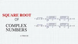 SQUARE ROOT OF COMPLEX NUMBERS PART 8 #SQUARE ROOT # COMPLEX NUMBERS#JEE MAINS #IIT MATHS