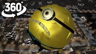 Mega Minions Jerry in Your City! | 360&deg; VR