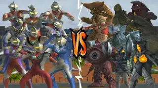 ウルトラマン JUSTICE VS ALIEN BALTAN, ULTRAMAN TIGA VS ZETTON, COSMOS VS GAN-Q, GAIA VS TYRANT #ウルトラマン #怪獣