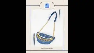 Mix Chain Layered Denim Crossbody Bag
