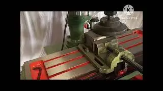 HEAVY DUTY DRILLING CUM MILLING MACHINE WORKING