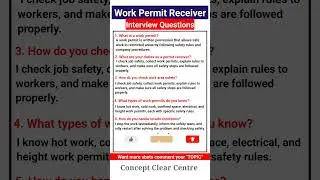 Work Permit Reciever Job Interview Questions and Answers | WPR Interview Questions