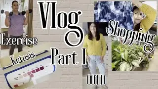 Vlog DITL Eating Ketovore 🥩 OMAD Ketosis?  & Strength Training at 55 OOTD Shopping Haul PART I