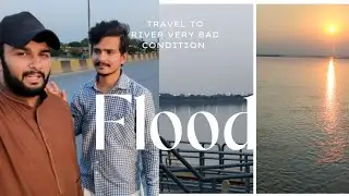 Very bad condition of river chenab/visit head khanki /water over flood/wazirabad/gujrat/crop destroy