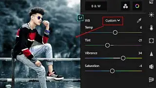 Lightroom dark blue tone photo editing | lightroom photo editing | lr photo editing