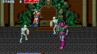 Golden Axe - Ax=Battler vs Death=Bringer's skeletons