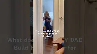 Папа сделал это для своей дочери, и как она на это отреагировала 😭 #столярноедело #сюрприз #папад...