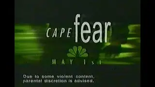 Cape Fear NBC TV Promo (1994) | Network Premiere Movie Spot | VHS Rip 🔪📺 Robert De Niro