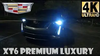 2021 Cadillac XT6 Premium Luxury | 4K 60FPS | POV Night Test Drive | Binaural audio