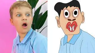 Diana first time going to school - Diana and Roma funny drawing Memes