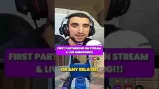 FIRST PARTNERSHIP ON STREAM🎉🔥 . #StreamerLife #LiveUnboxing #StreamingCommunity #GamingShorts